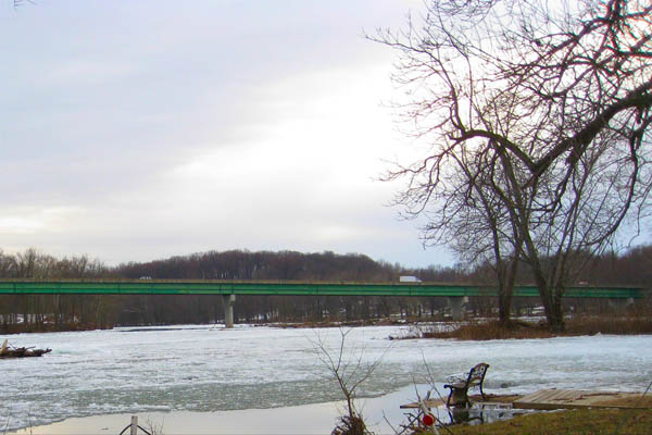 The section of the Shenandoah River along Bloomery Road between the WV-9 bridge and Millville dam is known as "The Big Eddy."