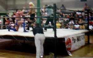 Bobby Blaze in the ring