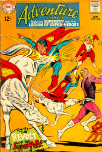 Super Pets: Krypto, Streaky, Beppo & Comet.