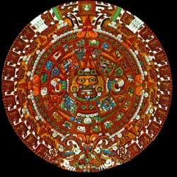 Aztec sun calender from the main temple in Tenochtitlan 