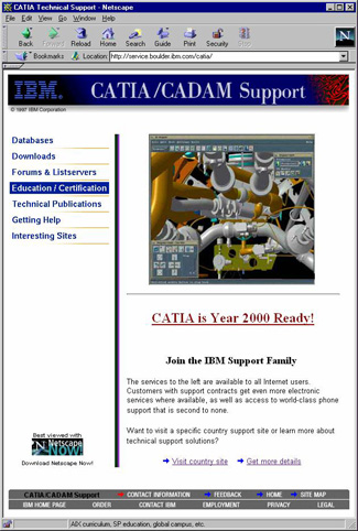 Learn about the IBM CATIA Support website