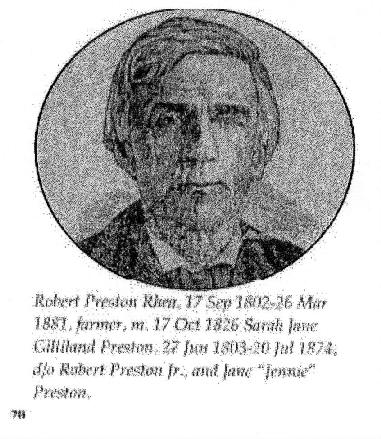 Robert Preston Rhea 1802-1881