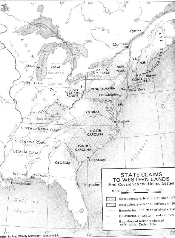 U. S. in 1775, State Claims 112K