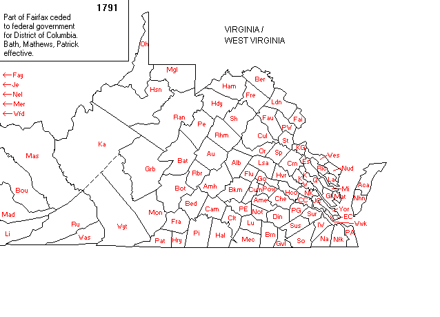 Virginia Expansion in 1791