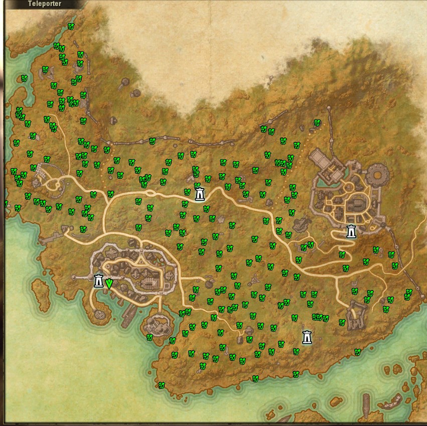HarvestMap : Map, Coords, Compasses : Elder Scrolls Online AddOns