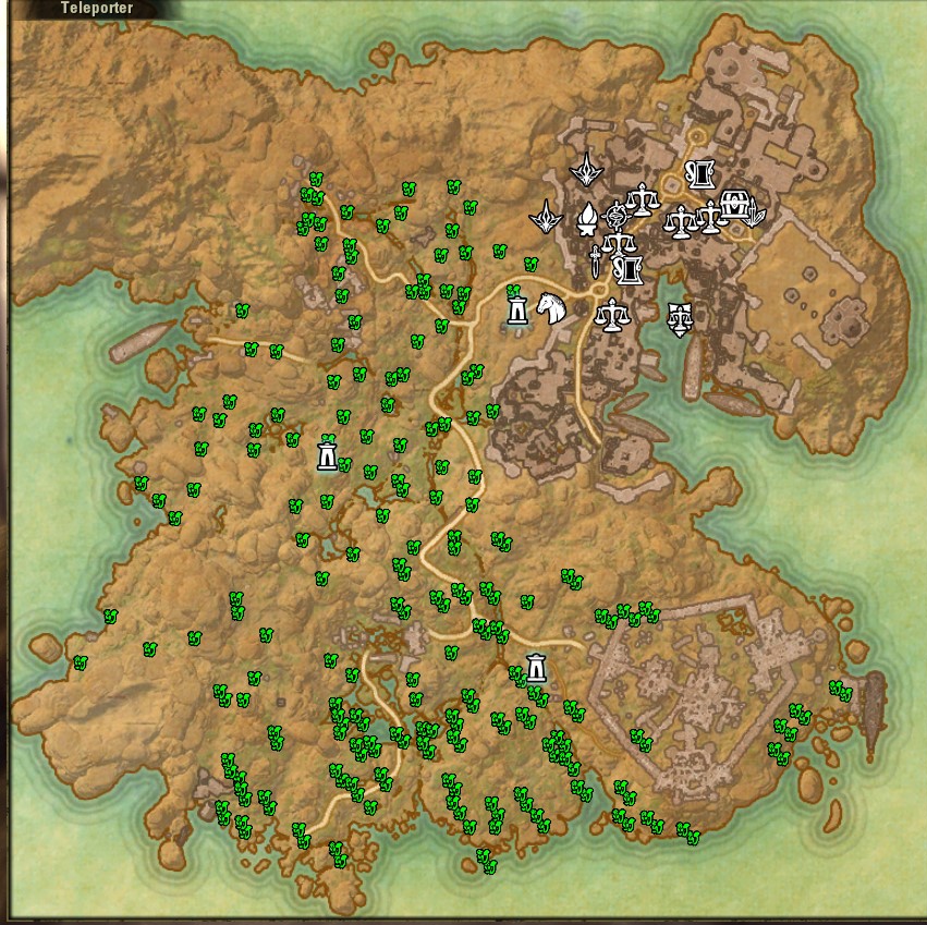 HarvestMap : Map, Coords, Compasses : Elder Scrolls Online AddOns