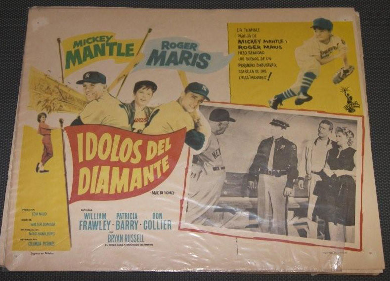 MICKEY MANTLE & ROGER MARIS 1962 Yankees Movie Poster!!