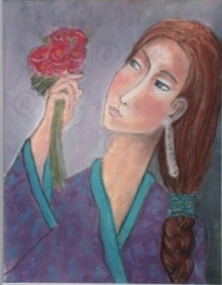Woman with Flowers