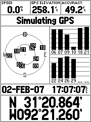 GPS information page
