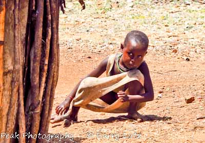 Peeking Samburu Child 