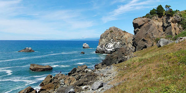 [Photo of Patrick's Point and Wedding Rock]