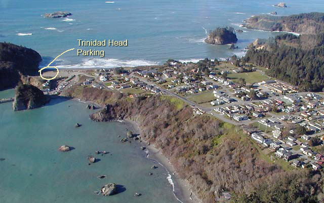 [Photo showing parking for Trinidad Head]
