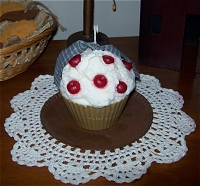 Jumbo Cherry Cupcake