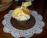 Jumbo Peach Delight Cupcake