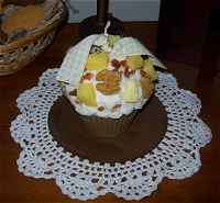 Jumbo Pineapple Nut Cupcake