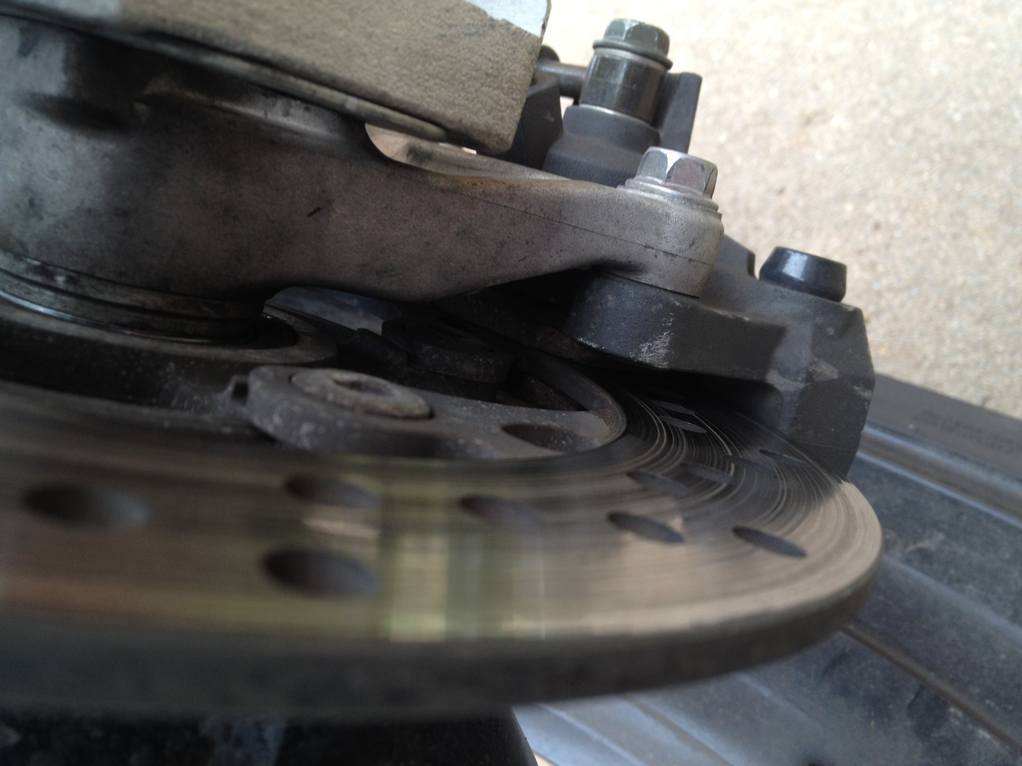 Rear Brake Locking Up After Tire Change Suzuki GSXR Motorcycle