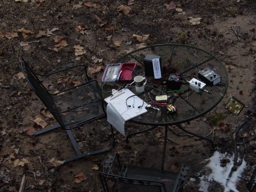 Photo of patio table set-up in back yard