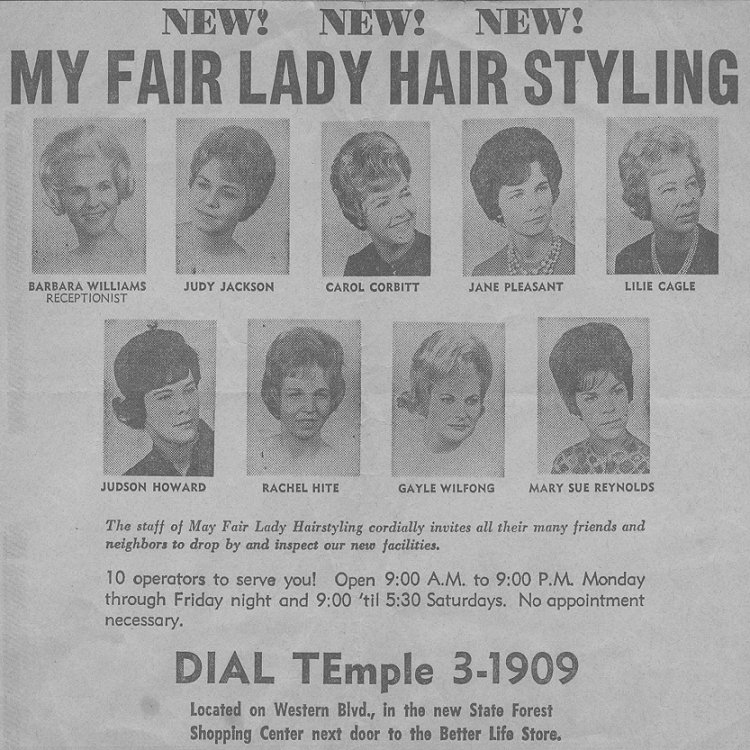Raleigh Beauty Salon Ad, c. 1962