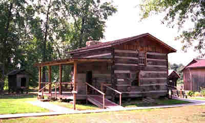 Log Cabins At The West Virginia State Farm Museum