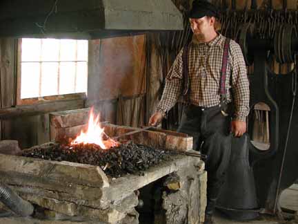 Blacksmith at Forge