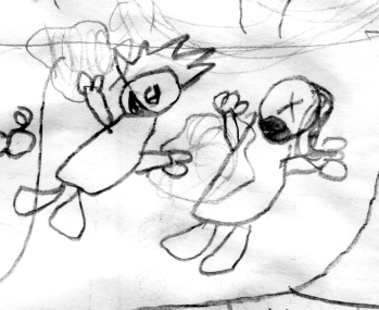 storyboard sketch from 'Jack the Warlock'